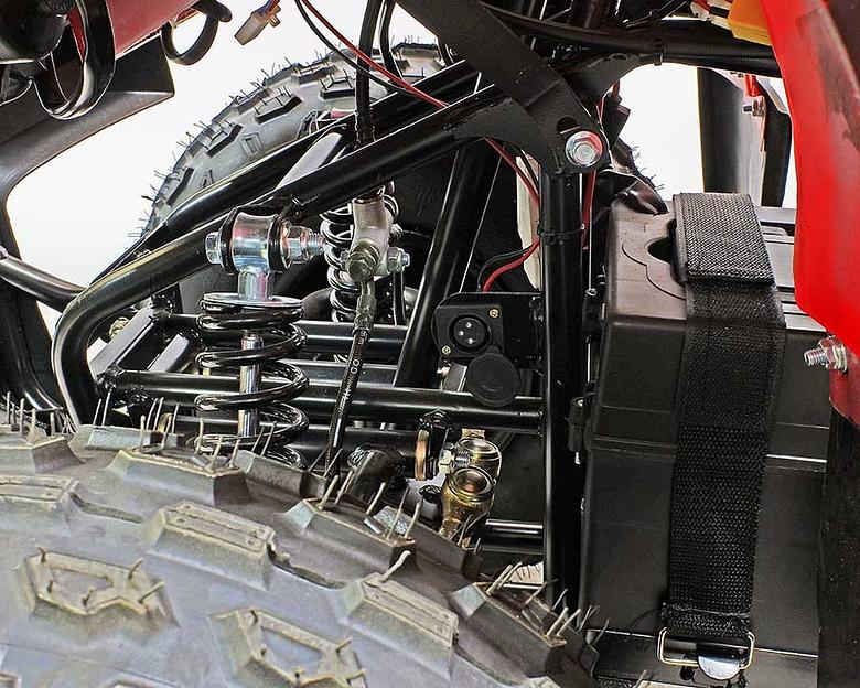 Квадроцикл GreenCamel Атакама T120 армейский красный (48V 800W R8 Цепь) фото 10