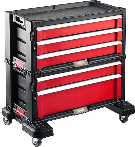 KETER DRAWER, 562 х 289 х 502 мм, (22″), пластиковый ящик с 5 выдвижными полками (38380-5) фото 1