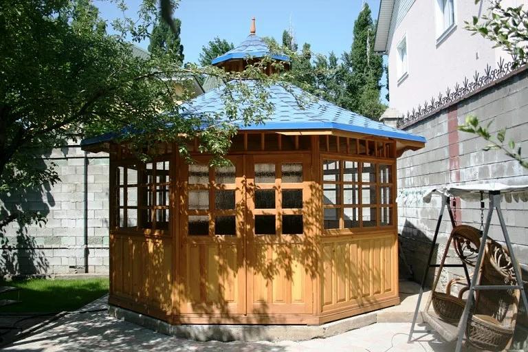 Изготовление беседок из натурального дерева 4х4 м, 16 м² фото 7