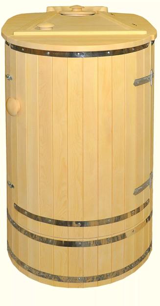 Фитобочка «Овальная со скосом» с парогенератором фото 1