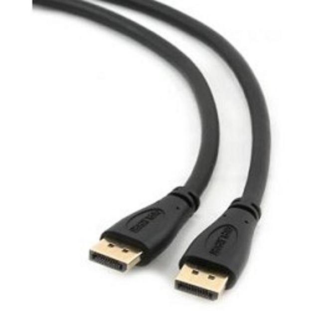 Кабель DisplayPort Gembird/Cablexpert, v1.2 (скорость передачи до 21.6Гбит/с), 1.8м, 20M/20M, черный, экран (CC-DP2-6) фото 1