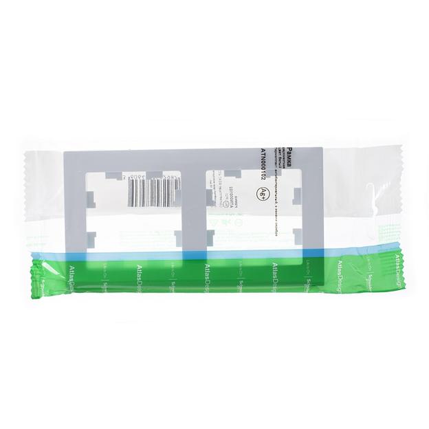 Systeme electric ATN000102 ATLASDESIGN 2-постовая РАМКА, универсальная, БЕЛЫЙ фото 2