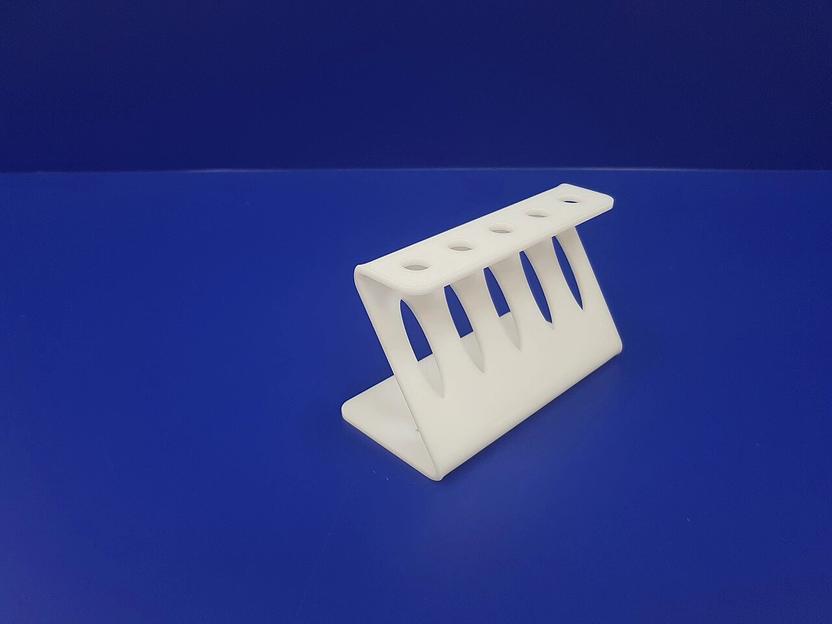 Подставка для ручек карандашей кистей 5 секции ( Z-образные, цвет белый) фото 4