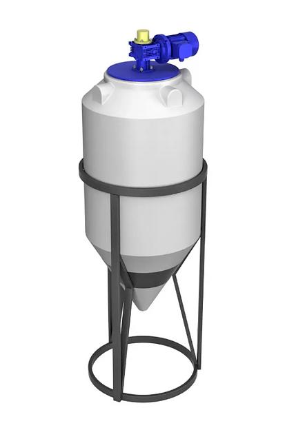 Емкость ФМ 240 в обрешетке с лопастной мешалкой фото 1