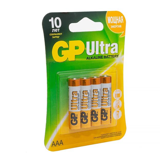 Батарея GP Ultra Alkaline 24AU LR03 AAA (4шт) фото 2