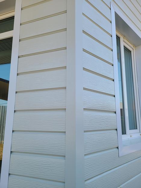 Металлический сайдинг «Евробрус с тиснением» цвет RAL 9002 фото 8