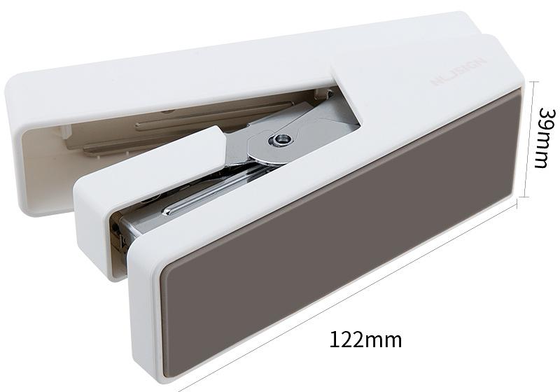 Степлер Deli ENS081WHITE Nusign 24/6 26/6 (25листов) белый 100скоб коробка фото 3