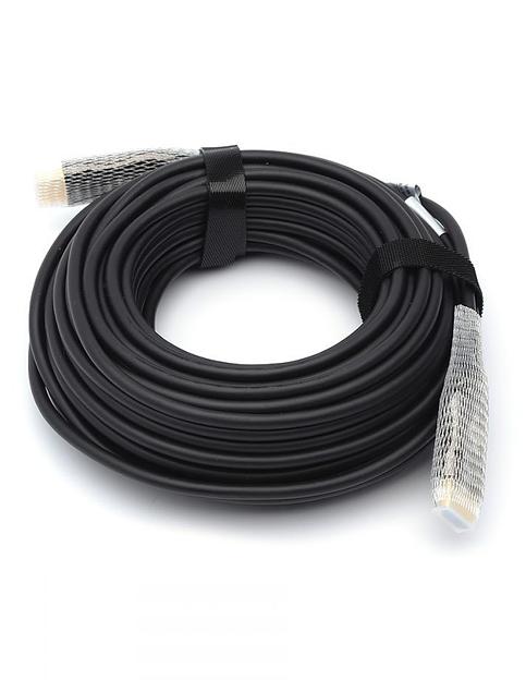 Кабель HDMI 10 м (HIGH speed, Metal gold, Optical) 8K VER 2.1 ATcom HDMI (m) - HDMI (m) 10 м (AT8880) фото 6