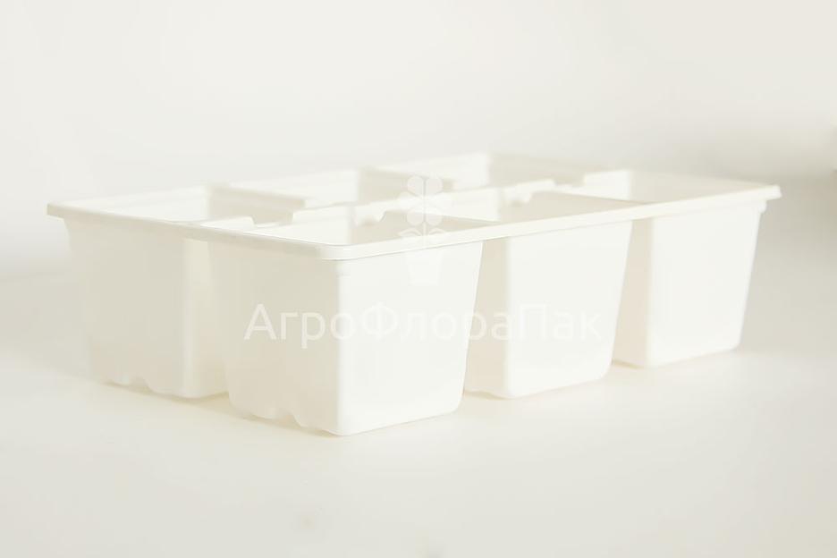 Кассета рассадная, цветная, 6 ячеек (7*7 см) ОПТ фото 3