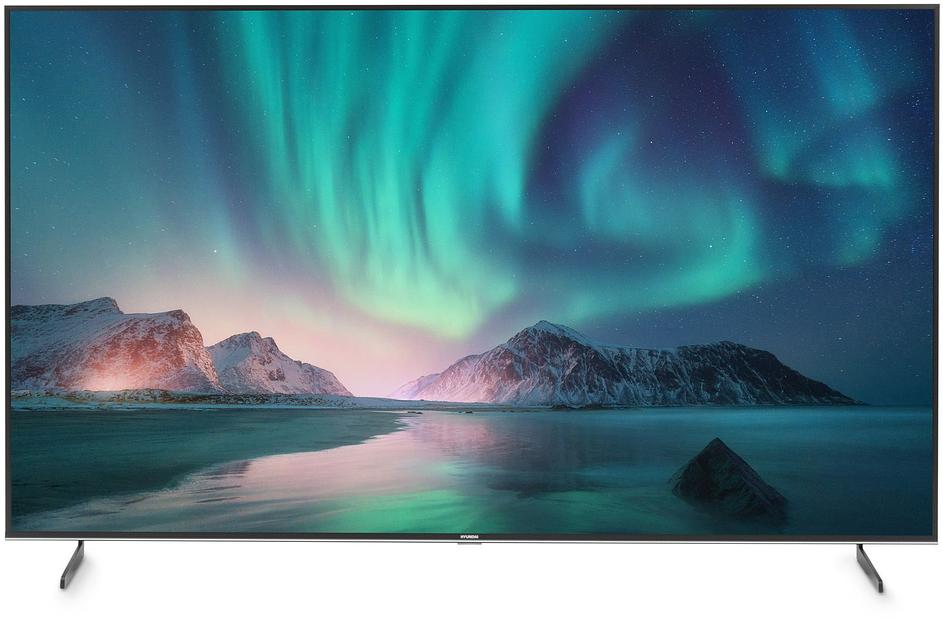Телевизор LED Hyundai 85" H-LED85BU7007 Android TV Metal черный/черный 4K Ultra HD 60Hz DVB-T DVB-T2 DVB-C DVB-S DVB-S2 USB WiFi Smart TV фото 1