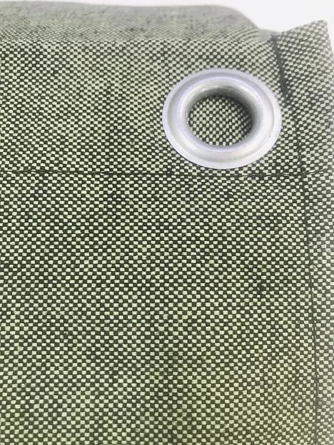 Полог брезентовый ОП (огнеупорная пропитка) 5.5×5.5 м с люверсами по периметру через 1 м опт фото 4