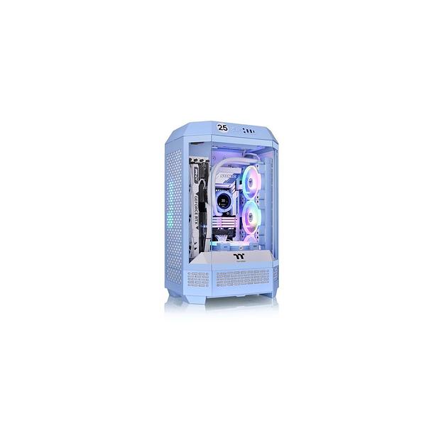 Корпус mATX Thermaltake The Tower 300 Hydrangea, Micro-Tower, без БП, голубой [ca-1y4-00sfwn-00] фото 1