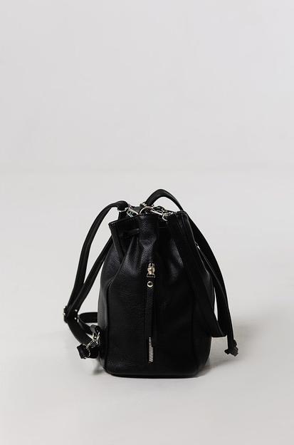 Рюкзак женский кожаный чёрный опт фото 6