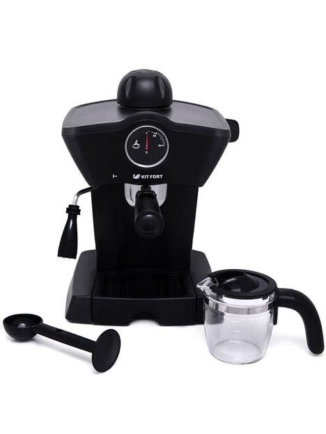 Кофеварка рожковая Kitfort КТ-706 800Вт черный фото 1