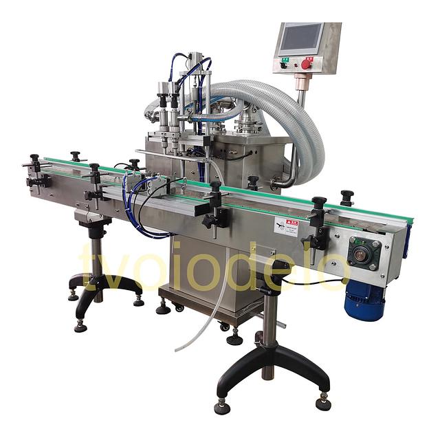 Автоматическая поршневая машина розлива без конвейера фото 2