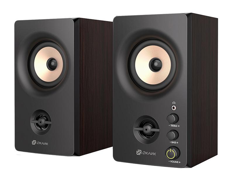 Колонки Оклик OK-164 2.0 черный 30Вт фото 1