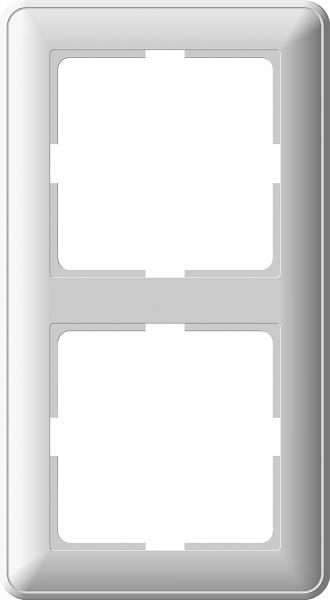 Systeme electric KD-2-28 W59 2-постовая РАМКА, СЛОНОВАЯ КОСТЬ фото 3
