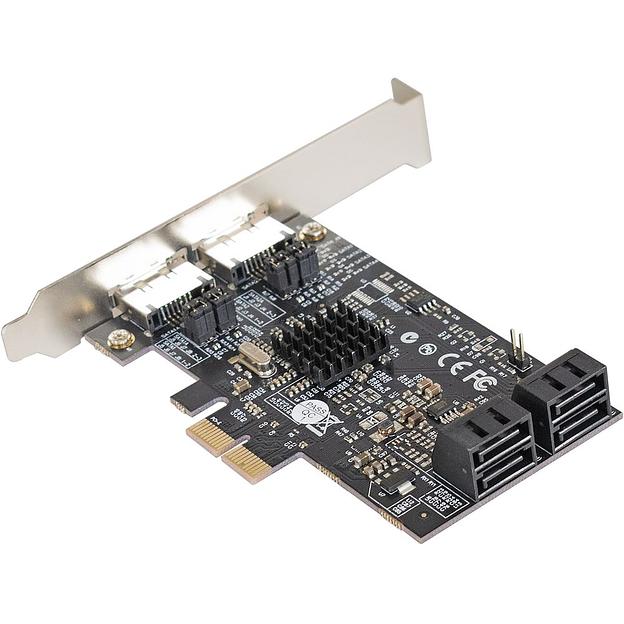 Exegate EX283711RUS Контроллер EXE-504 PCI-E 2.0, SATA3 RAID, 4 int+2 ext (OEM) фото 2