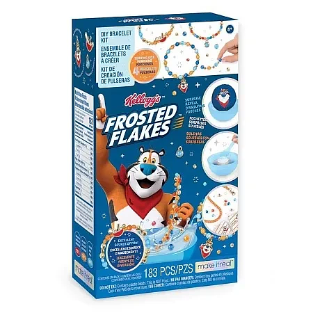 Набор для творчества Make It Real для изготовления браслетов Cerealsly Cute Frosted Flakes 1772MR фото 1