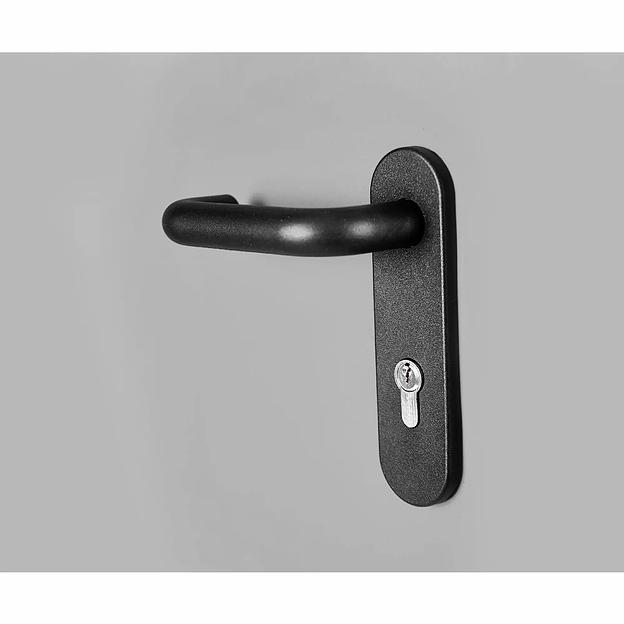 Противопожарная дверь РПК ДМПГ-60-2 правая 148х208см светло-серый фото 4