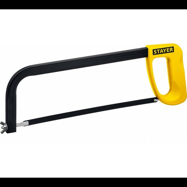 STAYER Ножовка по металлу MS100-MAX-Force, металлическая рамка и пластмассовая ручка, натяжение 60 кг, 300 мм [1576_z01/1576_z02] фото 1