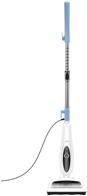 Швабра паровая Kitfort КТ-3912 1300Вт белый/голубой фото 1