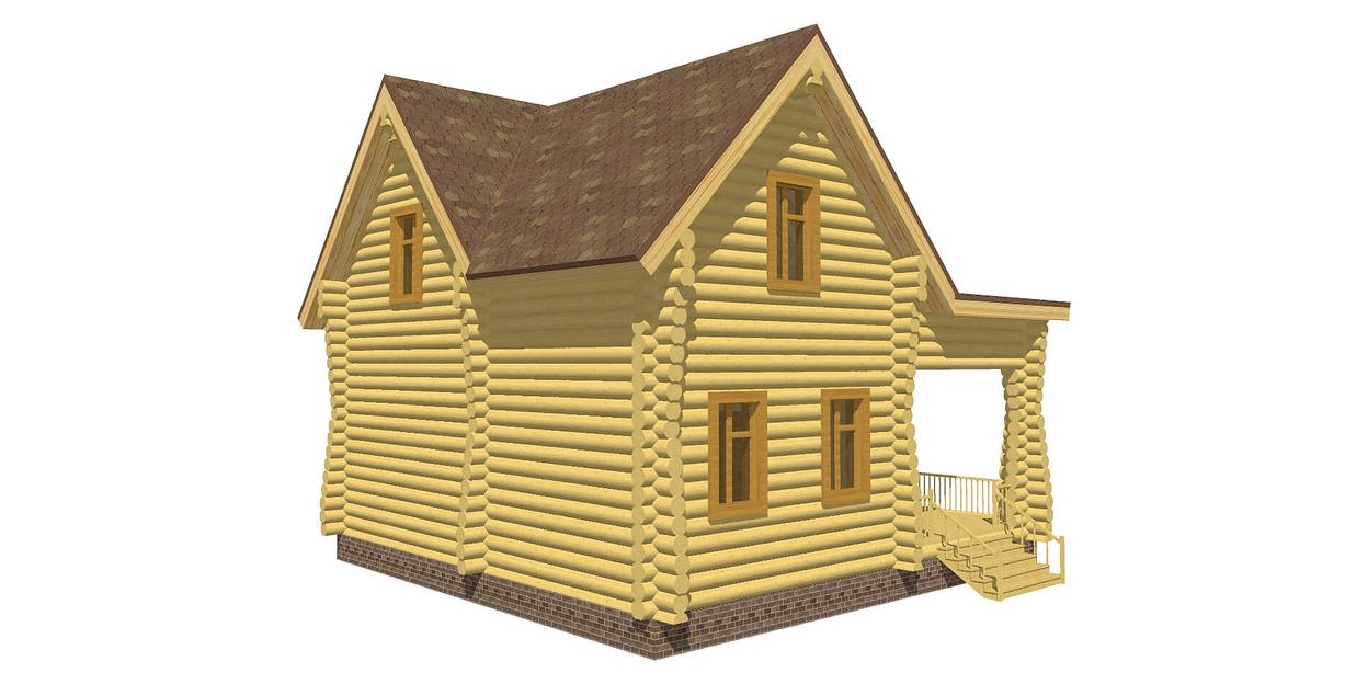 Проект дома ДД-131-0 10x10 фото 4