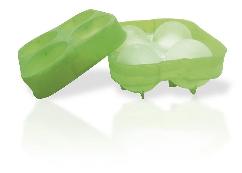 Форма для льда на 4 шара d=7 см. силикон VB /1/6/24/ фото 1