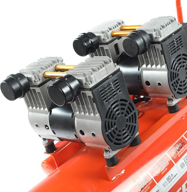 Компрессор поршневой Patriot WO 80-360 безмасляный 80л 2200Вт оранжевый фото 4