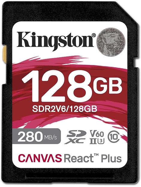 Флеш карта SDXC 128GB Kingston SDR2V6/128GB Canvas React Plus w/o adapter фото 1