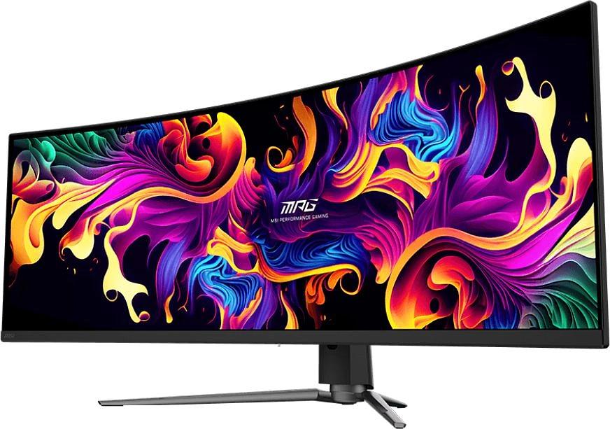 Монитор MSI 49" MPG 491CQP QD-OLED черный OLED LED 0.05ms 32:9 HDMI M/M матовая HAS Piv 1000cd 5120x1440 144Hz DP FHD USB 12.2кг фото 3