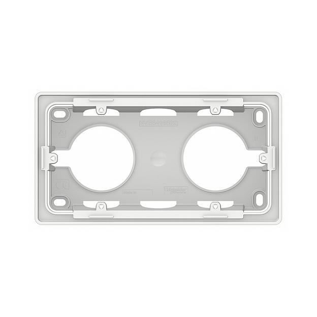 Коробка SE NU800418 Unica New для открытой установки двухпостовая белый NU800418 фото 2