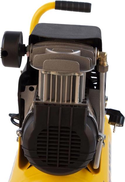 Компрессор поршневой Denzel DLC1300/24 безмасляный 206л/мин 24л 1300Вт желтый/черный фото 10