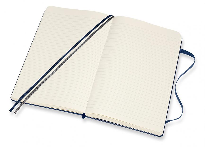 Блокнот Moleskine CLASSIC EXPENDED QP060EXPB20 Large 130х210мм 400стр. линейка твердая обложка синий сапфир фото 4