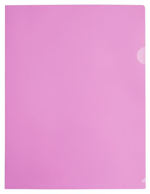 Папка-уголок Бюрократ Pastel -EPAST/PINK A4 пластик 0.18мм розовый фото 1