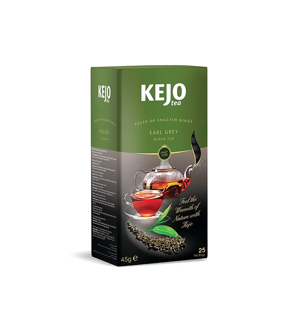 Чай чёрный Kejo foods «Taste Of English Kings Earl Grey» 25 пакетиков ОПТ фото 1