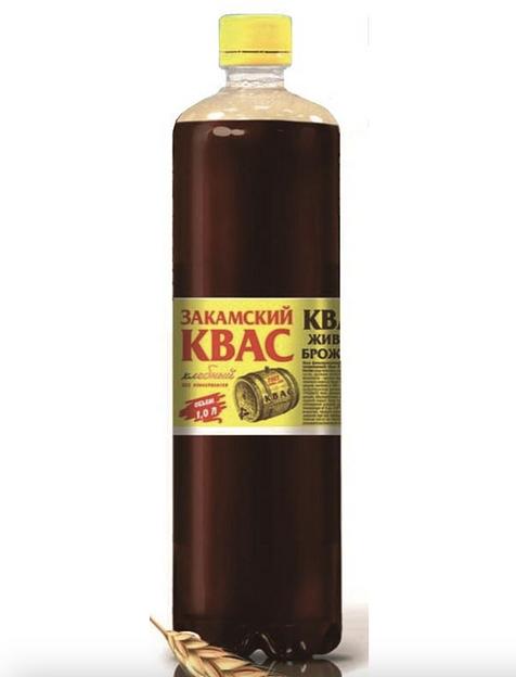 Квас хлебный «Народный» закамский фильтрованный 1,5 л, опт фото 1