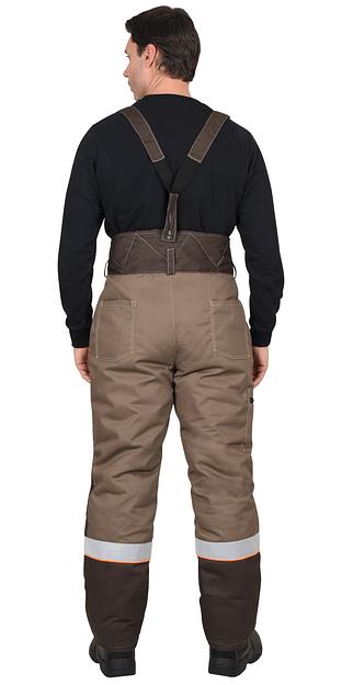 Костюм «Сириус-Родос» зимний куртка и брюки, коричневый с темно-коричневым ОПТ фото 4