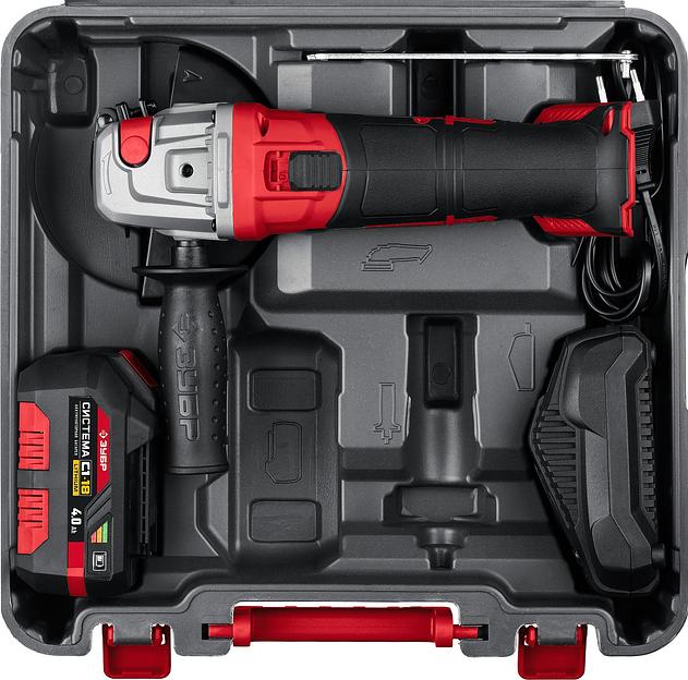 Углошлифовальная машина Зубр Мастер УШМ-18-125-41 10000об/мин рез.шпин.:M14 d=125мм фото 8