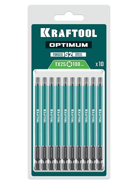 KRAFTOOL OPTIMUM TX 25, 100 мм, 10 шт, биты (26126-25-100-S10) фото 2