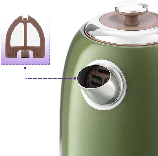 Чайник электрический Kitfort KT-6110 1.7л. 2200Вт зеленый (корпус: нержавеющая сталь) фото 2