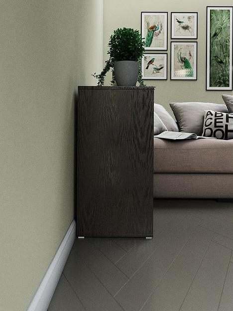 Стеллаж 2×2 4-секционный Wood&Stone «Малави» 320 венге линум 68.8×34.5×69.3 см фото 3