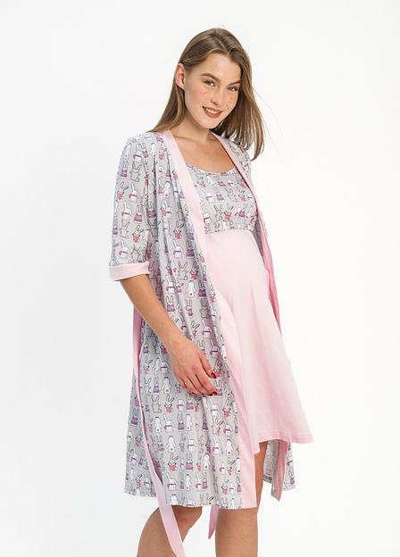 Комплект для беременных и кормящих кулирка, розовый, Опт фото 1