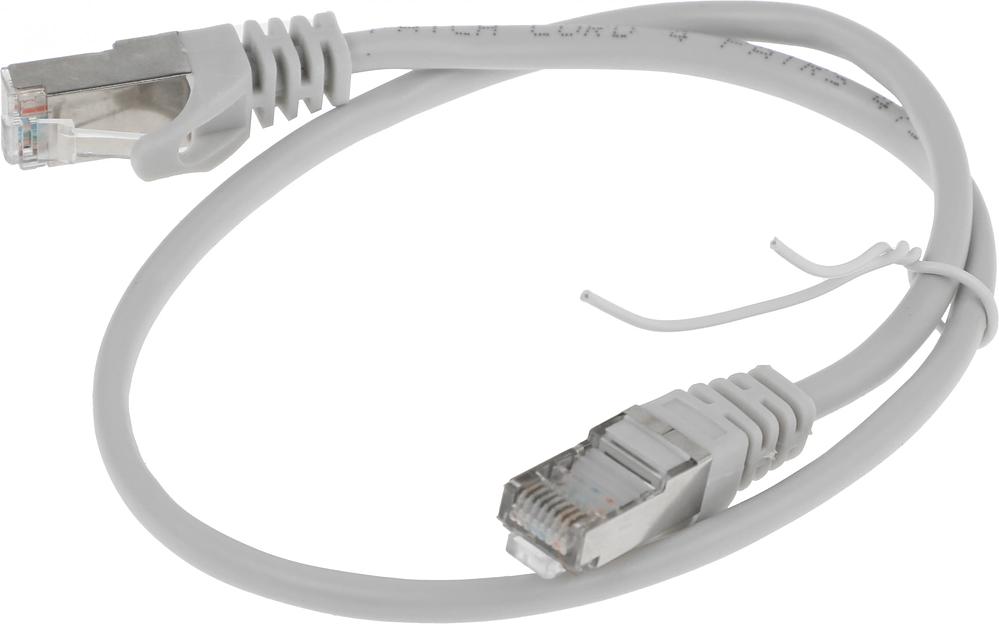 Патч-корд PP22-0.5M 1000G FTP 4 пары cat5E CCA molded 0.5м серый RJ-45 (m)-RJ-45 (m) фото 2