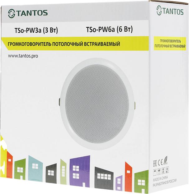 Громкоговоритель Tantos TSo-PW6a потолочный 6Вт белый (00-00026408) фото 3