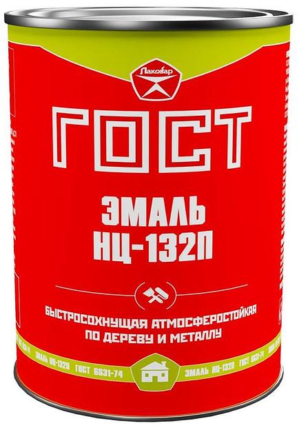 Эмаль НЦ-132 ГОСТ 6631-74 Лаковар серая 1,7кг фото 1