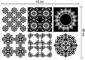 Клеевая плитка «Арабеска» 15×15 см 6 шт опт фото 1