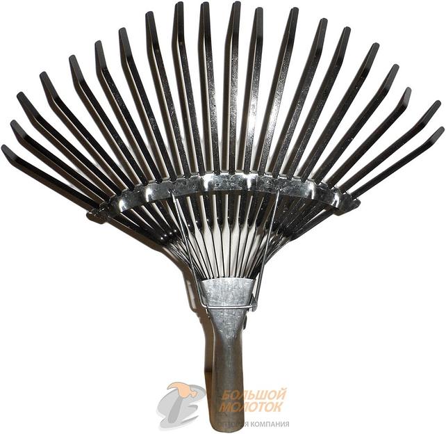 Грабли веерные пластинчатые оцинкованные /10 фото 1