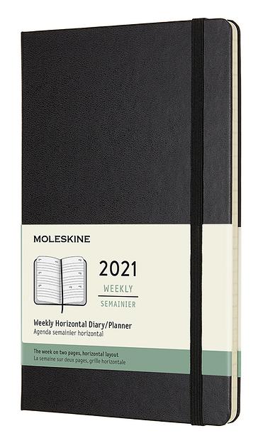 Еженедельник Moleskine CLASSIC WKLY Large 130х210мм 144стр. черный фото 1