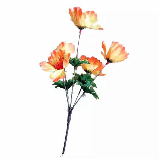 Декоративное растение букет георгинов 5 голов 32см 375-115 фото 1